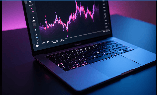 Laptop trading dashboard